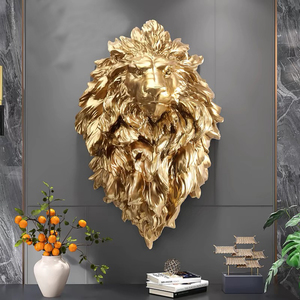 Décoration intérieure moderne <span class=keywords><strong>Statue</strong></span> <span class=keywords><strong>de</strong></span> tête <span class=keywords><strong>de</strong></span> <span class=keywords><strong>lion</strong></span> murale <span class=keywords><strong>de</strong></span> luxe Intérieur Hôtel Tête <span class=keywords><strong>de</strong></span> <span class=keywords><strong>lion</strong></span> Tenture murale Art Sculpture tête <span class=keywords><strong>de</strong></span> <span class=keywords><strong>lion</strong></span> <span class=keywords><strong>en</strong></span> relief - Product Image 5