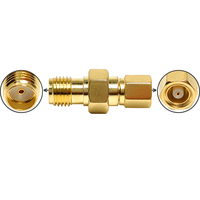 Adaptateur SMA en laiton plaqué or, connecteur coaxial RF SMA femelle vers SMC femelle, connecteur SMA SMC