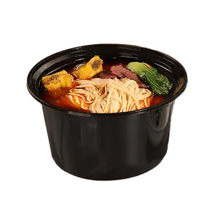 Barquettes alimentaires à emporter de style américain, contenants bento jetables pour le déjeuner, bols à soupe et à nouilles <span class=keywords><strong>micro</strong></span>-ondables moulés par injection, 1200 ml - Product Image 1