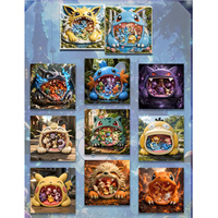Aimant de réfrigérateur PY, art de personnage d'anime Pokémon, décoration de réfrigérateur, souvenir, cadeau, vente en gros, vente au détail, jeu de société, loisirs créatifs