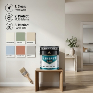 <span class=keywords><strong>Peinture</strong></span> murale émulsionnée écologique à faible teneur en COV, <span class=keywords><strong>peinture</strong></span> acrylique au <span class=keywords><strong>latex</strong></span> <span class=keywords><strong>de</strong></span> qualité supérieure pour salon, <span class=keywords><strong>salle</strong></span> <span class=keywords><strong>de</strong></span> <span class=keywords><strong>bain</strong></span> et plafond - Product Image 5