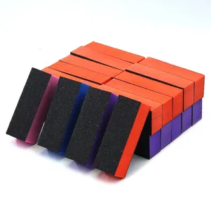 Limes à ongles en forme de <span class=keywords><strong>cube</strong></span> à 3 faces, noires, multicolores, outils de manucure pour le lustrage des ongles, le vernis gel, outil de manucure pour salon - Product Image 3