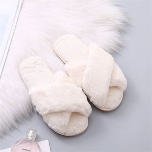 Pantuflas de Invierno para Mujer, Cálidas, de Piel Sintética, Suaves, Peludas, con Punta Abierta, Modernas - Product Image 1