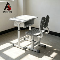 Meilleur prix de gros pour un bureau et des chaises d'école modernes, écologiques, durables et réglables pour les enfants, pour la salle de classe et le bureau à domicile