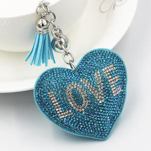 พวงกุญแจเพชรน้ำ พวงกุญแจ<span class=keywords><strong>รัก</strong></span>ระยิบระยับ พวงกุญแจคริสตัลรูป<span class=keywords><strong>ยิ้ม</strong></span> สำหรับตกแต่งกระเป๋าผู้หญิง - Product Image 4