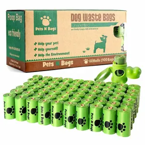 Custom Logo Printed Biodegradable Compostable Disposable Dog Poop Bag