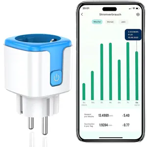 Smart Wifi Socket With Timer Plug With Alexa Google Voice Control Measure Socket Power Consumption Meter Plug 16A Vesync App
