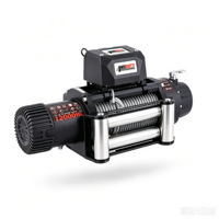 Treuil électrique 12V 12000 Lbs avec câble en acier, treuil de récupération pour 4x4, camion, SUV, tout-terrain, conduite sur sable et dunes