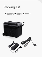 Glacière de camping et de voyage 45L avec panneau solaire, refroidissement par compresseur, en PP, portable