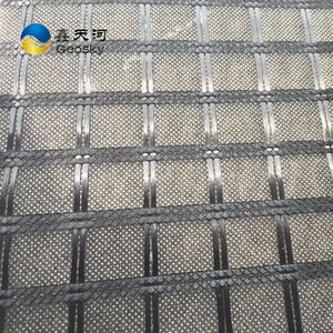 Matériau non tissé en géotextile composite <span class=keywords><strong>de</strong></span> grille en <span class=keywords><strong>fibre</strong></span> <span class=keywords><strong>de</strong></span> <span class=keywords><strong>verre</strong></span> noire anti-âge pour chaussée bitumineuse - Product Image 5