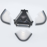 Nouveau 3-en-1 créatif cuisine éplucheur trois voies Melon rabot Triangle éplucheur râpe couteau pour trancher râper fruits et légumes