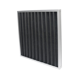 Nouveau <span class=keywords><strong>filtre</strong></span> à <span class=keywords><strong>air</strong></span> en panneau de charbon synthétique plissé à charbon actif avec une efficacité de 80-99,99 %, taille personnalisable - Product Image 2