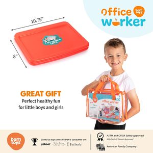 Tücher-Spielzeug-Office-Satz, pädagogische Laptop-Spielzeuge für Kinder mit Telefon mit LED-Leuchte und Ton, Taschenrechner Pop-It und Headset - Product Image 6