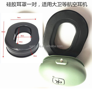 David <span class=keywords><strong>Clarks</strong></span>-almohadillas para la oreja de cuero, repuesto para la reparación de auriculares de piloto - Product Image 6