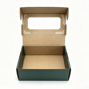Cajas <span class=keywords><strong>de</strong></span> Cartón Corrugado Personalizadas al por Mayor con Ventana Abatible, Cajas <span class=keywords><strong>de</strong></span> Cartón Corrugado para Empacar <span class=keywords><strong>Frutas</strong></span> como Dátiles - Product Image 4
