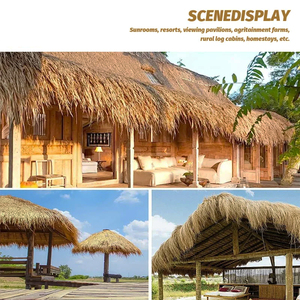 Techo <span class=keywords><strong>de</strong></span> Paja Sintética para Exteriores, Estilo Palapa, Cuadrado, Económico, Decoración <span class=keywords><strong>de</strong></span> Paredes para Casas Flotantes, Protección Contra Insectos - Product Image 6