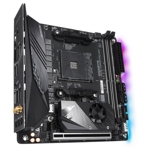 Placa base para juegos reacondicionada GIGABYTE <span class=keywords><strong>X570</strong></span> I <span class=keywords><strong>AORUS</strong></span> <span class=keywords><strong>PRO</strong></span> WIFI 2xDDR4 DIMM Socket AM4 compatible con procesador R3 - Product Image 4