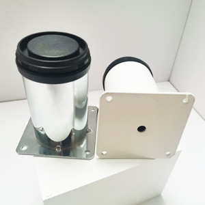 Iraq nóng bán có thể điều chỉnh tủ tròn chân Chrome kim loại đồ nội thất ghế sofa chân hỗ trợ chân dày - Product Image 2