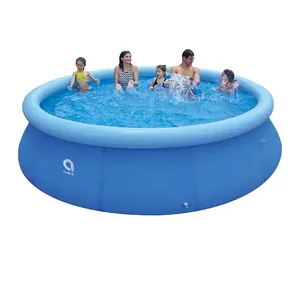 Avenli azul adulto piscina de plástico, conjunto para piscina, 3.6m x 90cm com moldura, acima do solo, piscina retangular