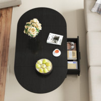 Nouveau design très vendu Mobilier de salon pliable Table basse centrale en bois avec grand espace de rangement