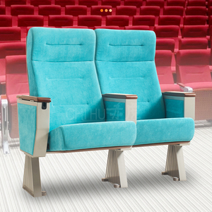 Asiento para sala <span class=keywords><strong>de</strong></span> cine en color azul <span class=keywords><strong>Lago</strong></span>, silla plegable con patas <span class=keywords><strong>de</strong></span> metal sólido, muebles <span class=keywords><strong>de</strong></span> teatro duraderos, sillas <span class=keywords><strong>de</strong></span> Conferencia - Product Image 1