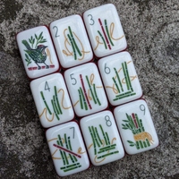 Nouvelle collection 2026 : Jeu de tuiles de Mahjong américain en acrylique gravé et sculpté – Tuiles de Mahjong Orange Is With Me pour jeu de casino et de table