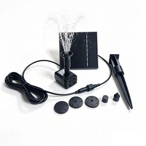 Jia Tong Solar Water Pump 24V Submersible Garden Fountain With Solar Panel And Nozzle Set - Product Image 1