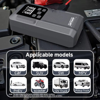 Compresseur d'air Pompe à air Gonfleur de pneu de voiture Démarreur de voiture Démarreur d'urgence 12v