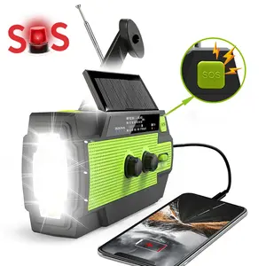 Factory Direct Camping Survival Equipment Emergency Radio Solar Hand Crank Dynamo Radio