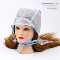 Bonnet de coloration jetable en PE avec aiguille en plastique pour la coloration des cheveux, outils de coiffure pour salons de coiffure et barbiers, vente en gros