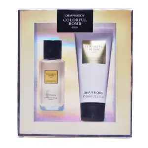 Fornitore di marca victoria secret profumo e lozione set regalo spray per il corpo per donna 75ml fine fragrance mist + 100ml crema per il corpo