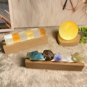 Lámpara de Cristal de Diseño Nuevo al por Mayor, Cristal en Bruto para Bricolaje, Energía Curativa, Meditación, Luz Ambiental, Juego de Regalo en Caja - Product Image 1