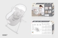 Mastela 6 en 1, chaise à bascule multifonction pour bébé, chaise à bascule et transat avec Brezza et Melody amovibles, pour bébés de 0 à 3 ans