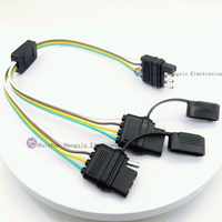 OEM SAE 1P 2P 3P 4P Trailer steker kabel konektor kabel ekstensi kabel 1/2/3/4 cara SAE kabel konektor untuk Trailer mobil