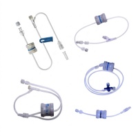 Ensemble d'extension de régulateur de débit IV de qualité médicale jetable avec échelle graduée réglable 5-250 ml/h et ligne d'extension