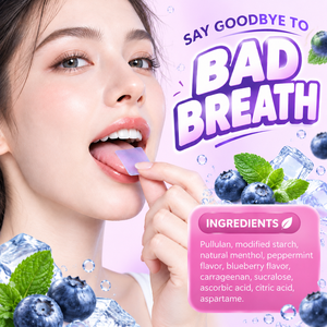 แผ่นอมดับกลิ่นปากแบบมีตราสินค้า  ผสมคาร์ราจีแนนและกลีเซอรีน ให้ลมหายใจหอมสดชื่นทันที - Product Image 3