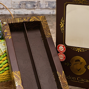 Luxury Drawer <strong>Chocolate</strong> &amp; <strong>Sugar</strong> Gift Box with Window Gold Foil Stamped Recyclable Rigid Boxes Custom Logo Premium Packaging - Product Image 4