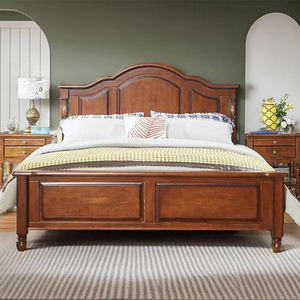 <span class=keywords><strong>Cama</strong></span> de madera maciza de goma de alta calidad JINSHAN de 1,8 m, estructura de Marco Simple, <span class=keywords><strong>cama</strong></span> doble fuerte y duradera - Product Image 6