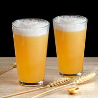 Vente en gros de 16oz gravé personnalisé gel refroidissement sublimation bière pinte verre conception personnalisée cadeau de promotion
