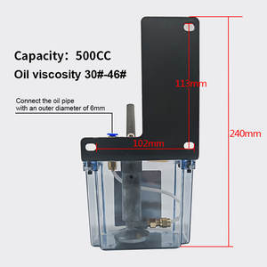 Nueva bomba de lubricación a presión <span class=keywords><strong>Manual</strong></span>, capacidad de <span class=keywords><strong>engrasador</strong></span>, inyector de aceite de 500CC para equipos pequeños CNC - Product Image 2