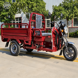 Tricycle électrique de fret longue portée à châssis en acier, avec marche arrière intelligente et porte-bagages, pour l'agriculture - Product Image 3