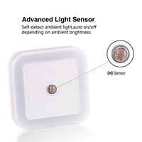 Lampe de nuit à LED avec capteur Lampe de nuit à LED avec capteur automatique du crépuscule à l'aube Veilleuse pour bébé Cadeau Romantique Colo