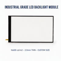 Écran LCD adhésif FPC ultra-fin de 2 mm avec rétroéclairage LED blanc à très haute luminosité 16000 Nits, affichage d'instrument en matériau PC de 4 pouces