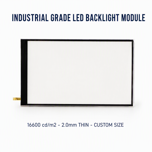 Ultra High Luminance 16000Nits White LED Backlight Panel 2mm Thin FPC Adhesive LCD Screen 4-inch PC Material Instrument Display