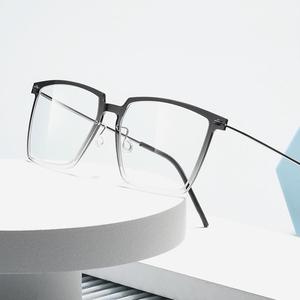 Maike L Ultra-Light 6g Nano-Nylon Ultra-Thin Full-Rim Slotted Asian Eyeglass Frame Business-Grade AC Lens Unisex Same Model <strong>Lind</strong> - Product Image 3