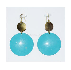 2025 maroc décembre naturel vert africain Jade cuivre boucles d'oreilles bijoux tribaux été vêtements bijoux - Product Image 5