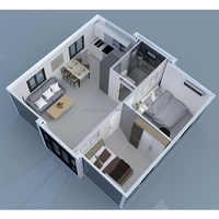 Maison magique conteneur extensible maison 30ft modèle design moderne entièrement fabriqué