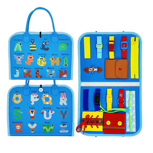 Tablero Sensorial Educativo de Fieltro Montessori, Juguetes para Niños, <span class=keywords><strong>Libro</strong></span> de <span class=keywords><strong>Actividades</strong></span>, <span class=keywords><strong>Actividades</strong></span> de Aprendizaje Preescolar para Niños Pequeños - Product Image 6