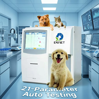EURVET Compteur automatique de cellules sanguines haute vitesse 60 tests/heure pour hôpital vétérinaire très occupé