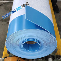 Heiß verkaufendes wasserdichtes Membran dach mit hoher Zug festigkeit TPO PVC EPDM HDPE Wasserdichte Membran mit Konstruktion sdach rolle